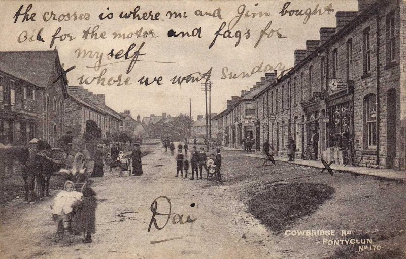 Pontyclun, Cowbridge Road in 1910